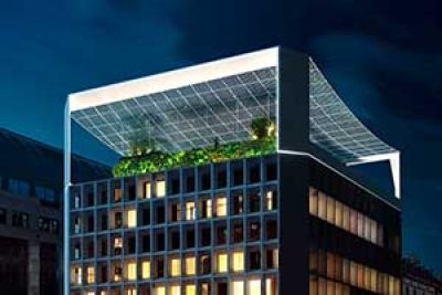 Structure solaire architecturalement intégré