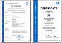 WP STEEL ISO 9001 Certificaat