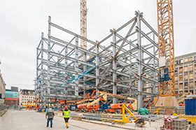 CSM Steelstructures : Stadskantoor Rotterdam in aanbouw